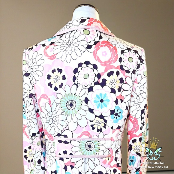 Isabel & Nina Floral Cotton Coat, Size 14 - Picture 8 of 12